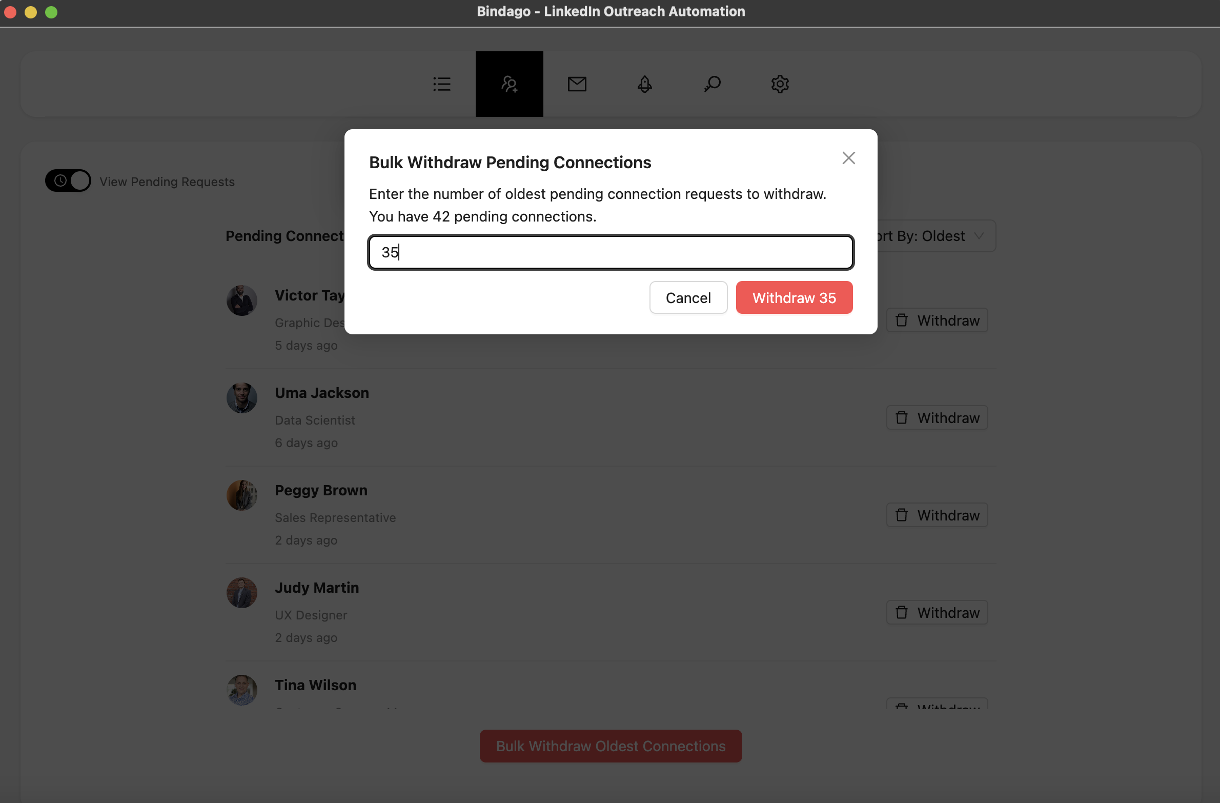 Bulk Withdrawal Configuration